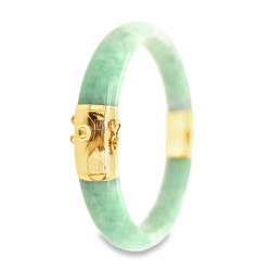 Pre Owned 14ct Jade Bangle ZX127